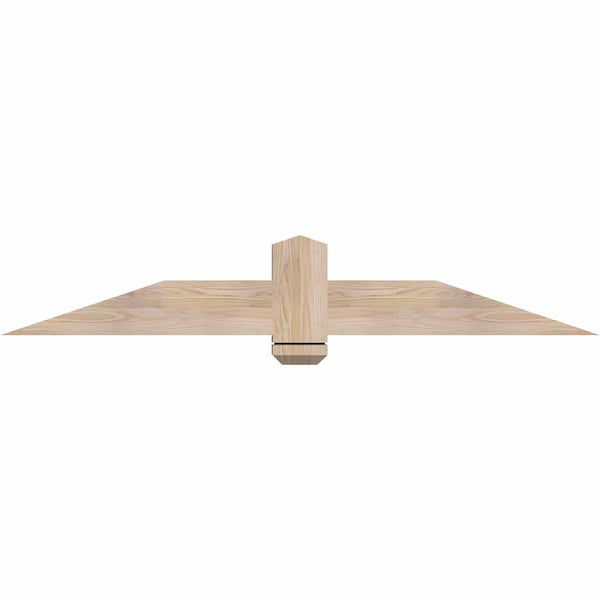 Ekena Millwork Eugene Smooth Timber Gable Bracket, Douglas Fir, 60"W x 10"H x 3 1/2"D x 5 1/2"F, 4/12 Pitch GBW060X10X0406EUG00SDF - main